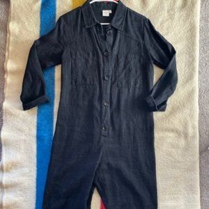 Amazing black linen jumpsuit, bespoke, eco friendly, handmade